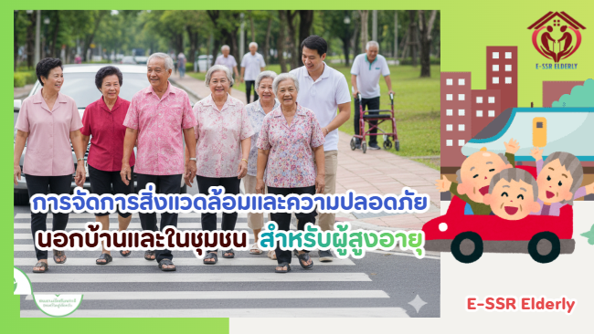 การจัดการสิ่งแวดล้อมและความปลอดภัยนอกบ้านและในชุมชน สำหรับผู้สูงอายุ